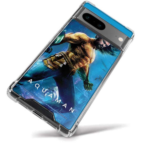 DC Comics Aquaman Movie Arthur Curry Poster Google Pixel 8a Clear Case